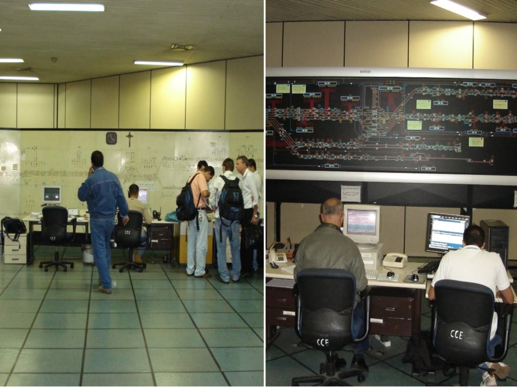 Figure 3. Before and after: out goes the manual control, in comes the electronic era