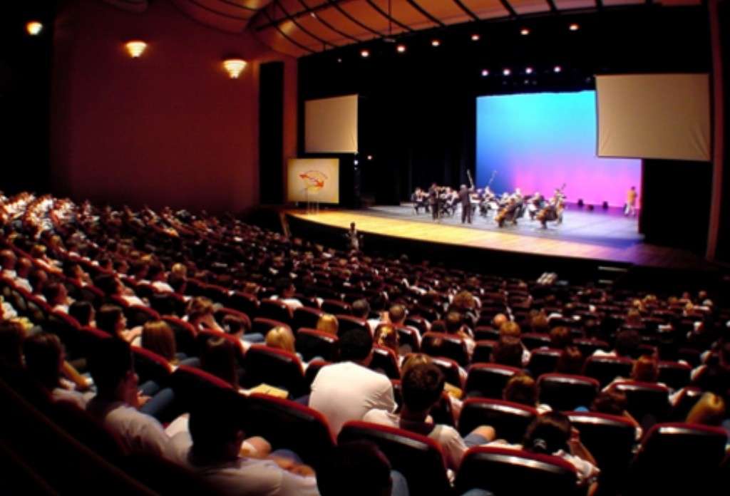 Vista panorâmica do teatro