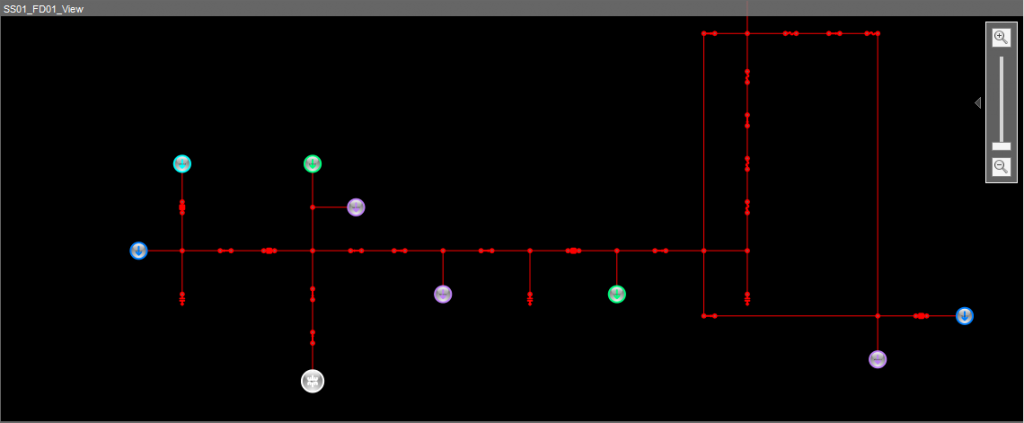 A feeder’s single-line diagram